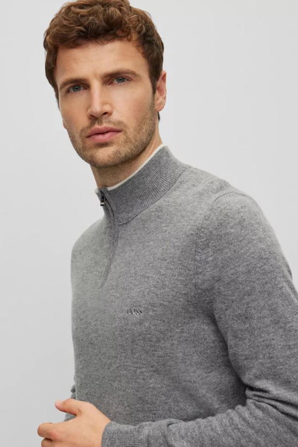 ΠΛΕΚΤΗ ΜΠΛΟΥΖΑ BOSS - 041 ΓΚΡΙ